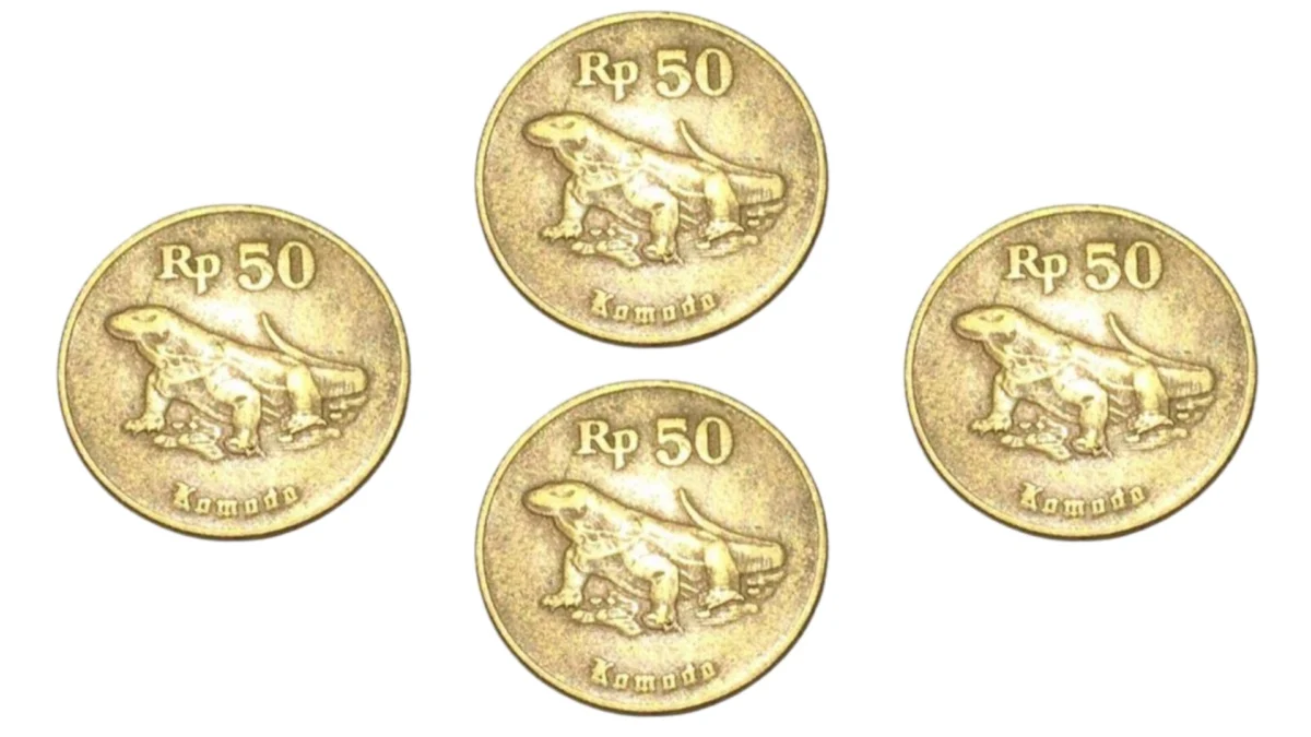 Uang Koin Kuno Rp50 Gambar Komodo Ini Jadi Incaran Kolektor Dan di Hargai Rp2.500.000 Juta