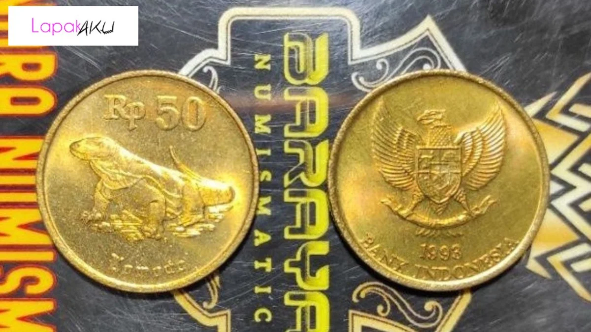Harga Koin Kuno Rp50 Lambang Komodo Meroket Hingga Jutaan Per Keping