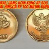 Viral! Uang Koin Kuno Rp 500 Dijual hingga Rp 100 Miliar Rupiah