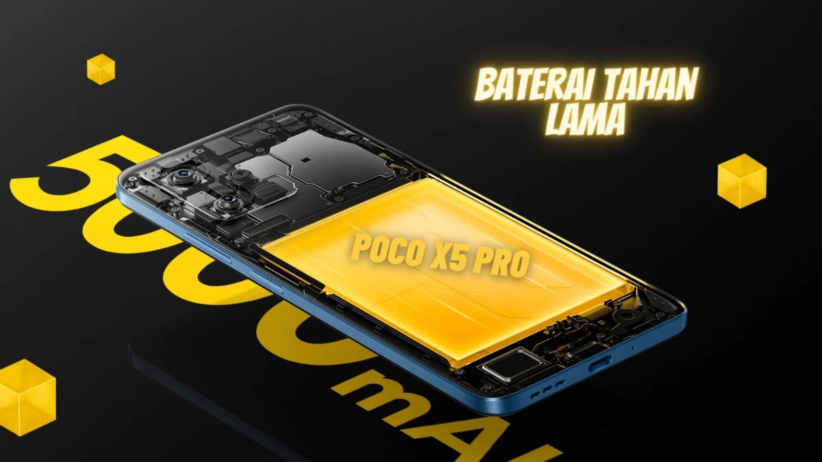 Baterai Tahan Lama: POCO X5 Pro 5G Siap Menemani Aktivitasmu