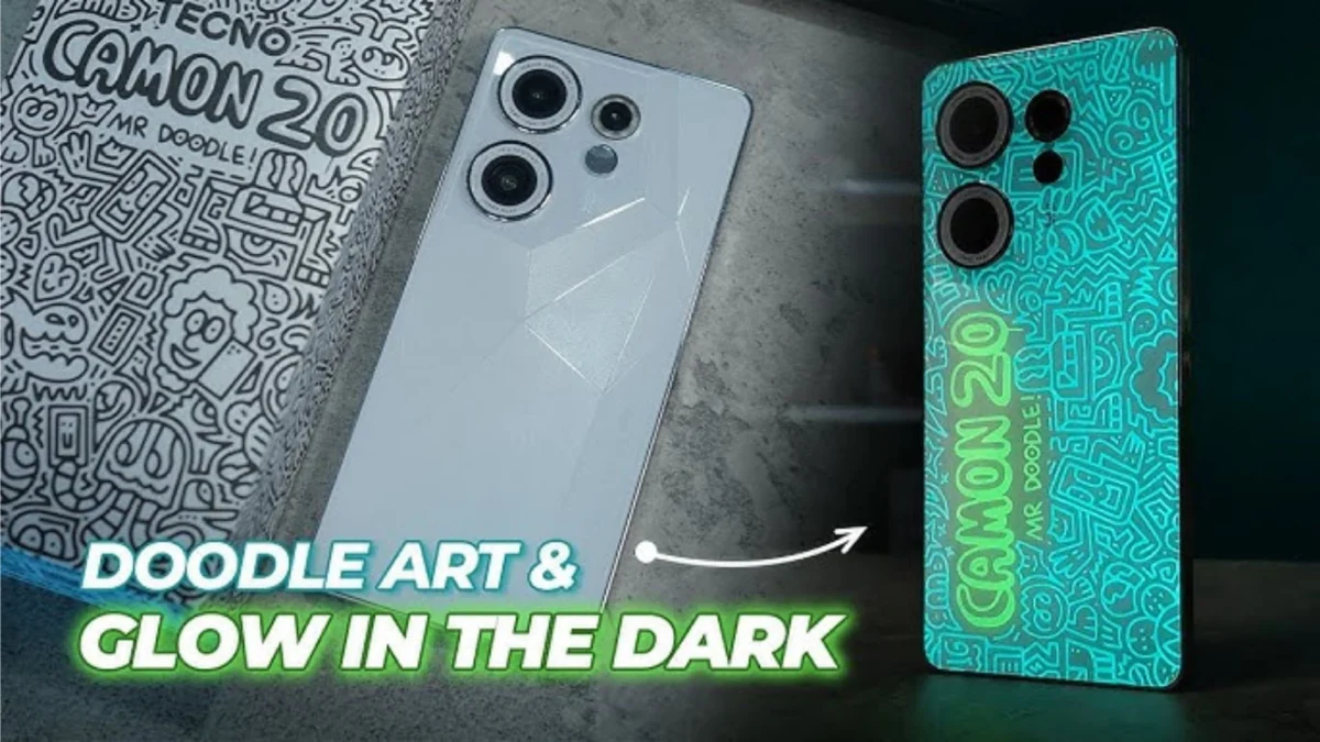 Glow In The Dark Coy! Review HP Tecno Camon 20 Series x Mr Doodle