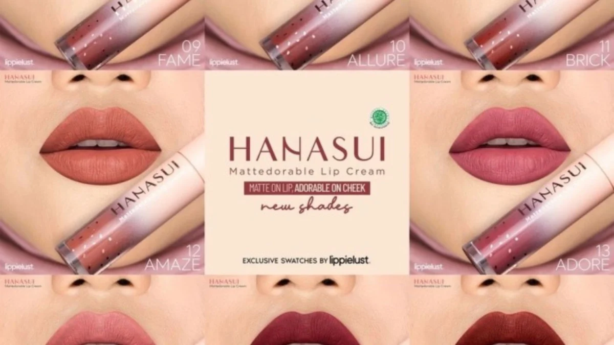 5 Rekomendasi Lipcream Hanasui untuk Bibir Hitam, Keindahan Warna yang Memukau